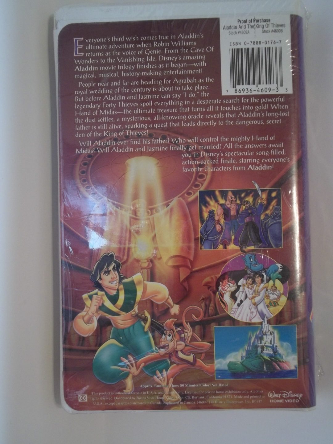 Aladdin And The King Of Thieves VHS 4609 Sealed - Preston's Used Items