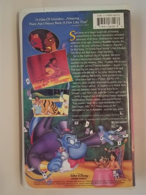 Aladdin VHS Black Diamond 1662 - Image 2