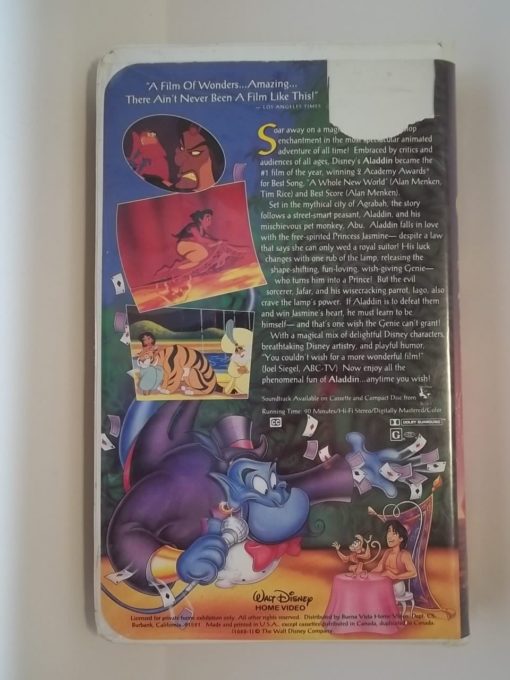 Aladdin 1662 black Diamond VHS - Image 2