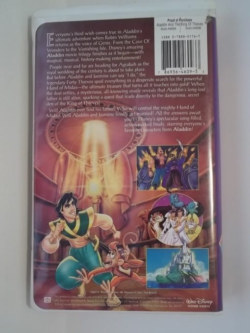 Aladdin and the King of Thieves 4509 VHS - Image 2