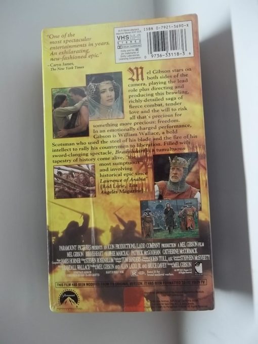 Braveheart (Factory Sealed VHS 33118) 2 Tape set - Image 2