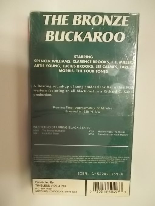 The Bronze Buckaroo (Factory sealed VHS 5049) Black/White Film - Image 2