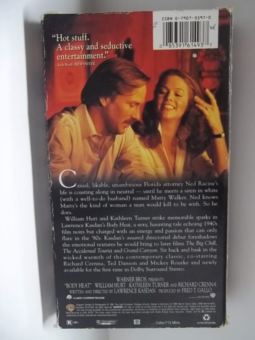 Body Heat (Used VHS Tape 16149) - Preston's Used Items