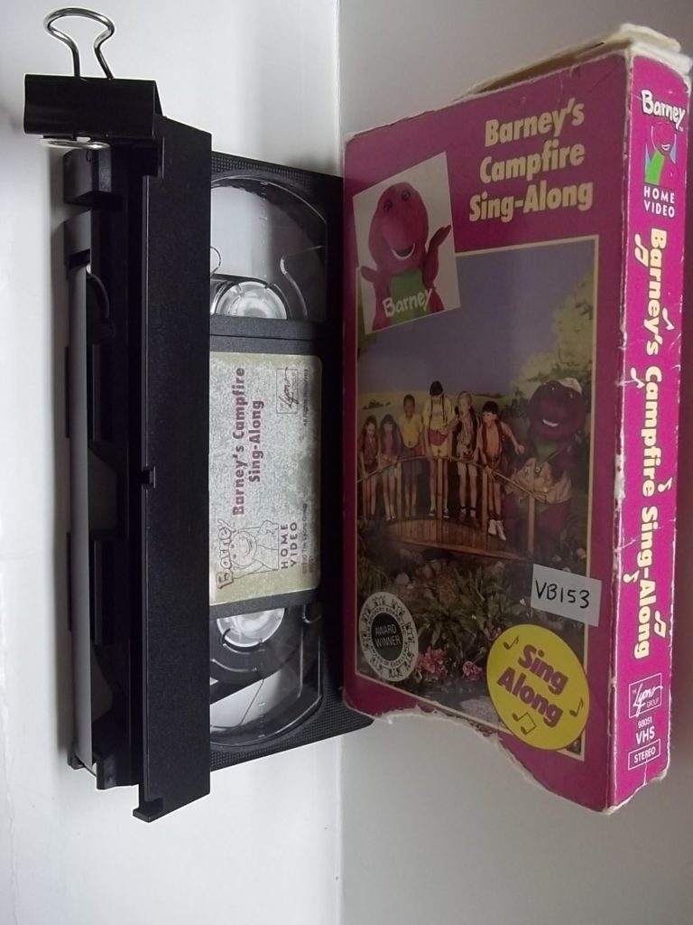 barney campfire sing along VHS